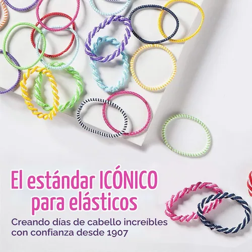 Vista 9 de Goody Bandas Elásticas para el Cabello Ouchless para Niños – Sin Tirones, Sin Roturas, Sujeción Sin Enredos para Cabello Fino – 40