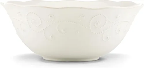 Vista 6 de Lenox French Perle Bandeja para Chips y Dip, Blanco