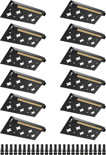 Vista 9 de Luces de Pared de Contención LED de 5W de 7 pulgadas, Iluminación de Paisaje Duro de Bajo Voltaje, Luces de Adoquín de Paisaje 12V 24V, Luces