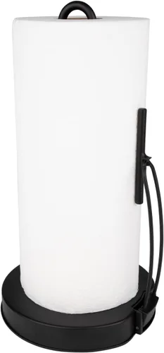 Vista 2 de Spectrum Diversified Euro Tension - Soporte para toallas de papel (negro) - Organización de almacenamiento para encimera de cocina, despensa