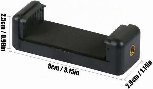 Vista 2 de Adaptador universal de montaje en trípode para teléfono celular, cabezal de conector de clip para teléfono utilizado para monopod selfie stick viaje
