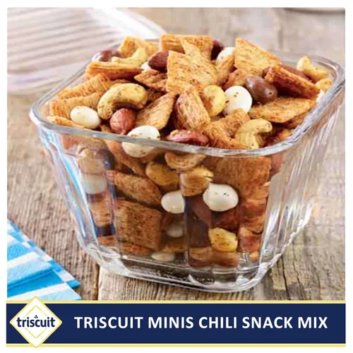 Vista 13 de Triscuit Minis - Galletas originales de trigo integral de grano entero, galletas veganas, 20 unidades Bocadillos para el almuerzo a granel