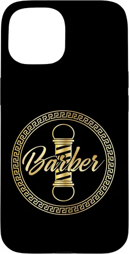 Vista 6 de Funda de regalo de graduación para iPhone 16 con logotipo de barbería barbería
