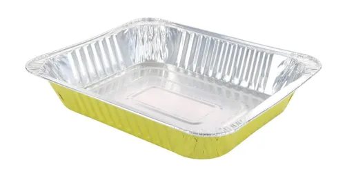 Vista 13 de KitchenDance 53900 - Sartenes desechables de papel de aluminio de colores para mesa de vapor, de tamaño medio, bandeja rectangular para hoteles