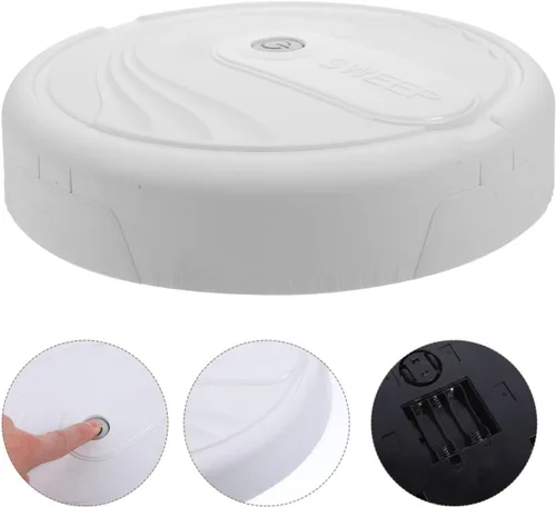 Vista 5 de Mini modelo de robot simulado para trapeador de piso, recargable por USB, juguete de barredora de escritorio para decoración de escritorio