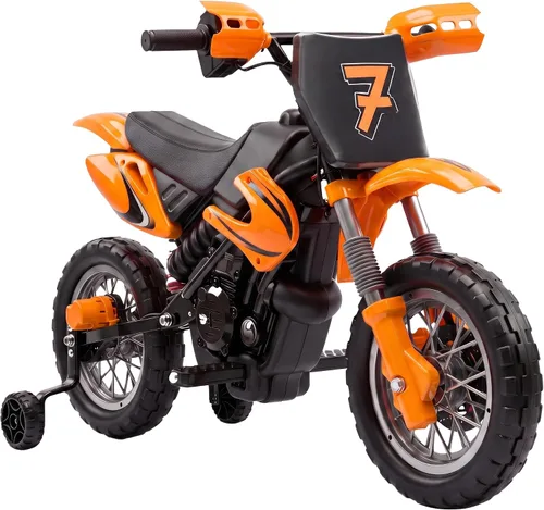Vista 10 de Qaba Motocicleta eléctrica de 12 V para niños de 3 a 6 años, color verde
