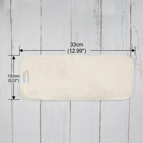Vista 5 de Alvababy - 12 unidades de insertos para pañales de tela - Insertos súper suaves de 4 capas para pañales y fundas