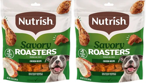 Vista 12 de Nutrish Savory Roasters Receta de Pollo Premium Golosinas para Perros, Bolsa de 12 oz. (Rachael Ray)
