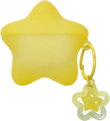 Vista 13 de Funda para AirPods Pro de 2ª/1ª generación, funda con estrella que brilla 1. Estrella luminosa azul
