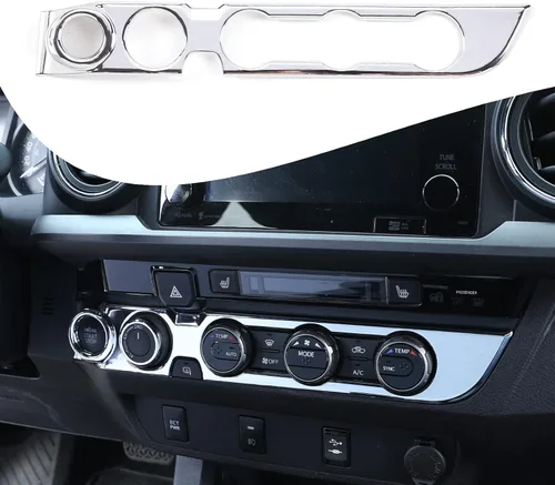Vista 17 de Lcojicep Cubierta de panel de botón de aire acondicionado, accesorios de automóvil compatibles con Tacoma 2016-2020