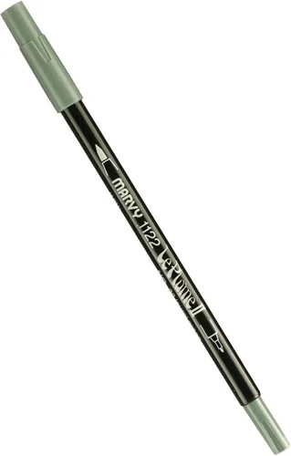Vista 72 de Uchida 1122-C-3 Marvy Extra Fine Tip Le Plume II Rotulador de doble punta, azul