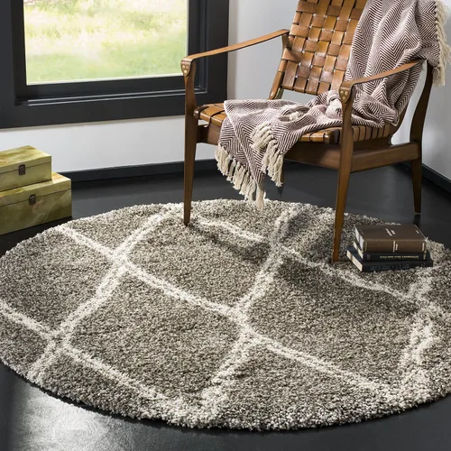 Vista 15 de SAFAVIEH Hudson Shag Collection - Alfombra decorativa de 2 x 3 pies, diseño de enrejado, no desprende pelusa y de fácil cuidado, 2 pulgadas