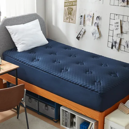 Vista 16 de Hansleep - Cubrecolchón de espuma viscoelástica tamaño individual Viscose Derived from Bamboo, Twin Size Mattress Pad Cover for Back Pain Relief