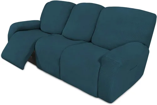 Vista 79 de Easy-Going Funda Elástica para Sofá Reclinable Cobertor de Sofá 4 Piezas Protector de Muebles Sofá Suave con Fondo Elástico Poliéster Spandex Tela