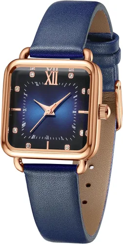 Vista 8 de TIME100 - Reloj de pulsera para mujer, impermeable, delgado, minimalista, casual, simple, de cuarzo, analógico