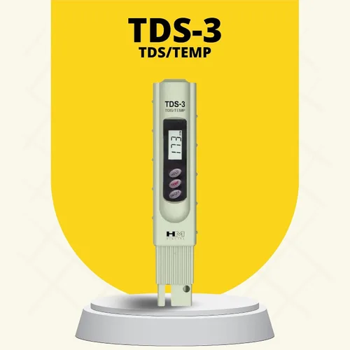 Vista 2 de HM Digital TDS-3 medidor de TDS portátil con funda de transporte, rango de medición de TDS de 0 - 9990 ppm, resolución de 1 ppm, precisión