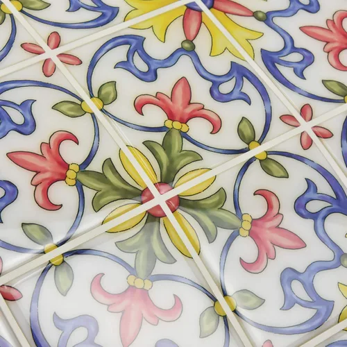 Vista 9 de In Home NH2365 Azulejo de Salpicaduras Tuscan de Pelar y Pegar, Estándar, Multicolor