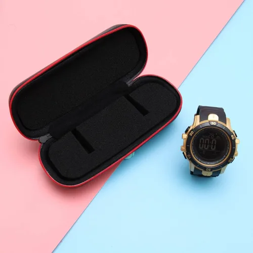 Vista 7 de Estuche de viaje de EVA para reloj, estuche de transporte para relojes, con cremallera, organizador de relojes, estuche organizador de relojes