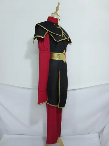Vista 4 de Disfraz de líder de los guerreros del fuego, disfraz de princesa Azula