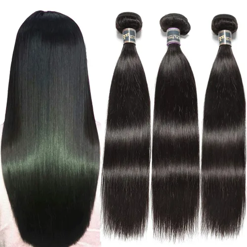 Vista 23 de Extensiones de cabello, liso, malasio, calidad 9A
