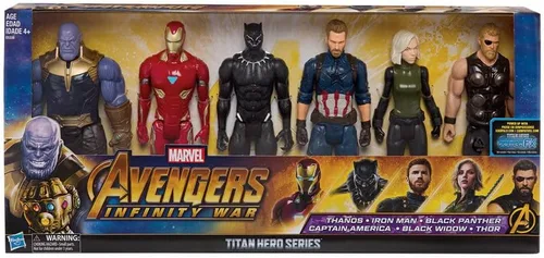 Vista 2 de Marvel Infinity War Titan Heroes - Paquete de 6 figuras Infinity War