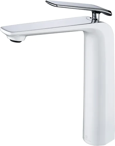 Vista 14 de TOCALOCA Grifos Altos de Baño Oro Cepillado, Grifo de Palanca de Una Sola Manija con Un Orificio para Lavabo de Vasija, Grifo de Lavabo de Latón