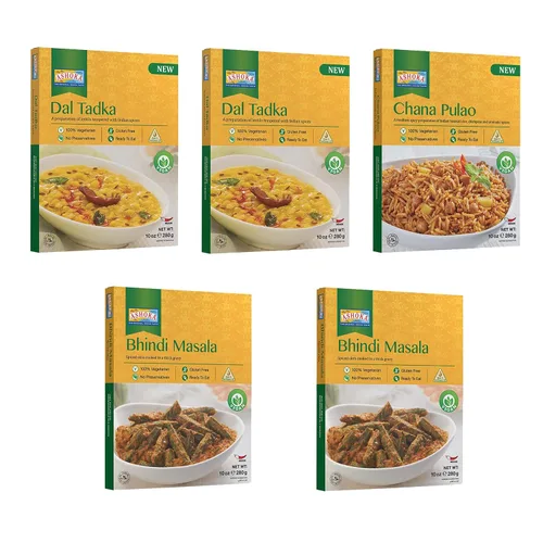 Vista 20 de Ashoka Meals 1932, kit de comidas a base de plantas, paquete variado de frijoles y arroz, comidas para calentar y servir, certificado Kosher, comida