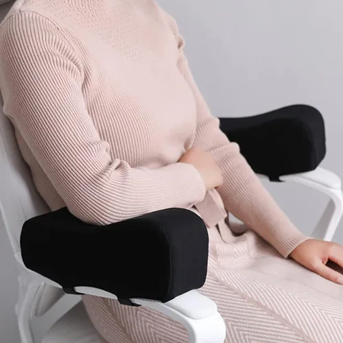 Vista 2 de plplaaoo Almohadillas para brazos de silla, codo, cojines para reposabrazos de silla, almohadillas ergonómicas para reposabrazos de silla