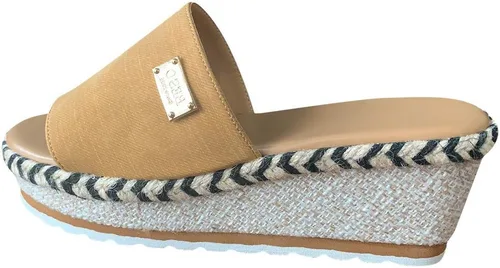 Vista 3 de Womenyiaor Sandalias de plataforma para mujer, sandalias de cuña sin cordones con plataforma, alpargatas, sandalias casuales con punta abierta