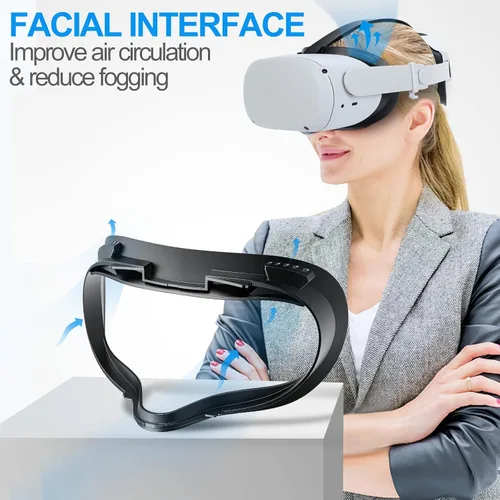Vista 2 de SUPERUS Cable de interfaz facial y enlace (USB 3.0 a USB C de 10 pies a USB C) para Quest 2, accesorios de realidad virtual compatibles