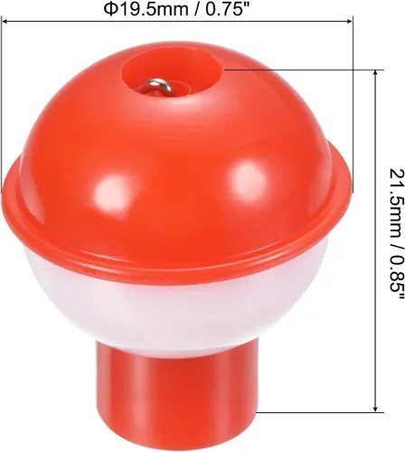 Vista 2 de PATIKIL Bobber de pesca, ABS botón redondo boya pesca flotador aparejos