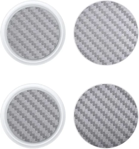 Vista 52 de SopiGuard Adhesivo para Apple AirTag Precision de borde a borde para panel trasero (negro cepillado)