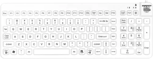 Vista 2 de Man & Machine Teclado Really Cool, sellado impermeable - Blanco