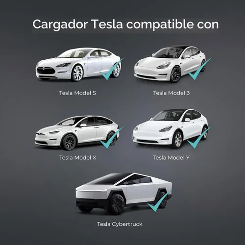 Vista 3 de Lectron Cargador Tesla de Nivel 1 (WiFi) con Control de Aplicación – 12 Amperios, 120V, Enchufe NEMA 5-15, Cable de Extensión de 16 pies, Conector
