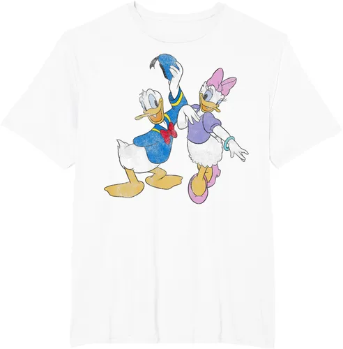 Vista 9 de Disney Mickey and Friends Donald and Daisy - Camiseta desgastada Blanco