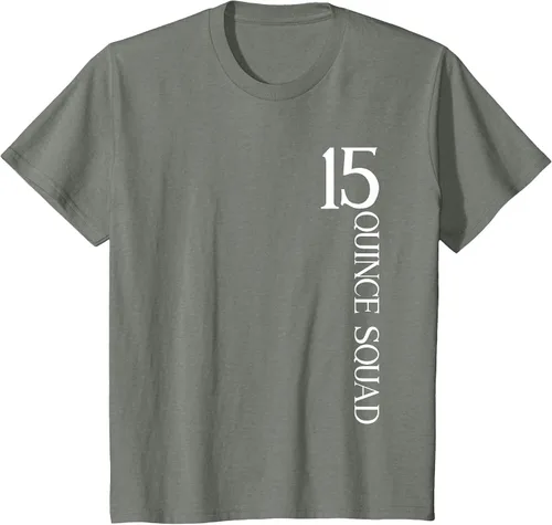 Vista 94 de Quince Squad Quinceanera 15th Birthday - Camiseta de quinceañera para niñas Asphalt Grey