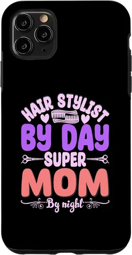 Vista 13 de Hair Stylists by Day Super Mom by Night Hair Stylist Case para iPhone 17