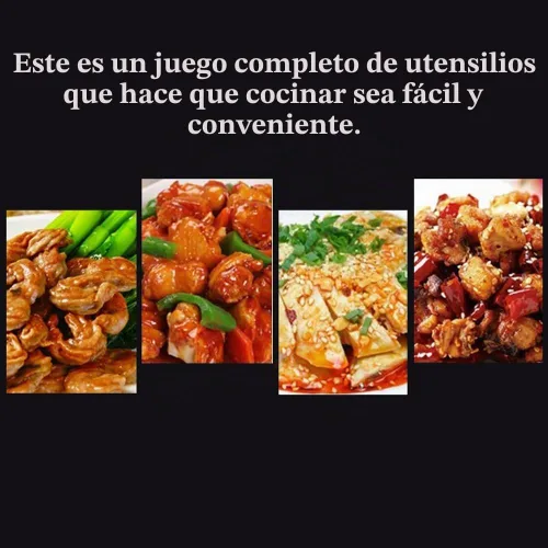 Vista 8 de Juego de utensilios de cocina de acero inoxidable de 5 piezas, herramientas