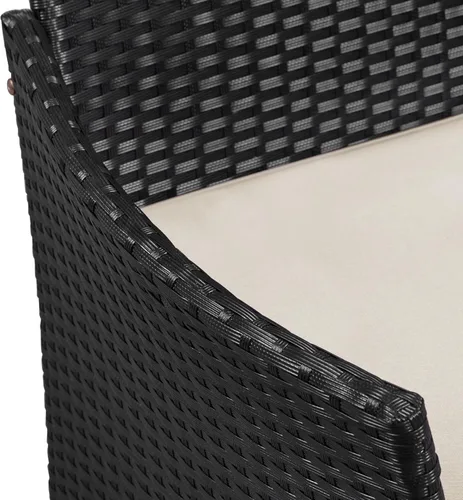 Vista 8 de Yaheetech Sofá biplaza para patio, silla doble de mimbre para exteriores