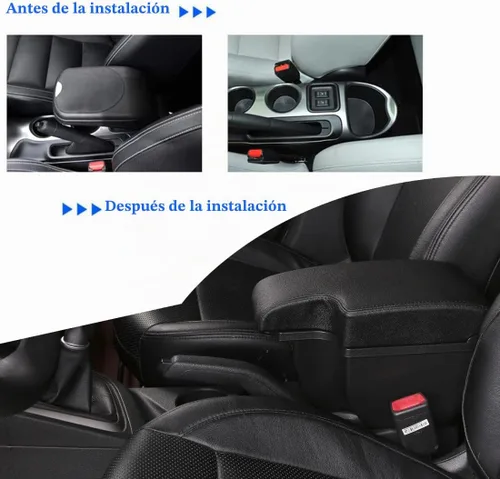 Vista 3 de para Nissan Juke Caja de Apoyabrazos de Consola de Doble Capa con Almacenamiento y 3 Puertos USB Reposabrazos de consola central para automóvil