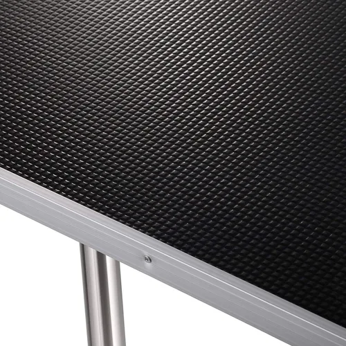 Vista 7 de Mesa de aseo para perros grandes, altura ajustable, mesa de corte portátil profesional resistente con bandeja de brazo/lazo/malla, capacidad máxima