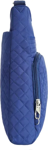 Vista 9 de Travelon Antirrobo Boho NorthSouth Crossbody, azul exuberante, azul (Lush Blue)