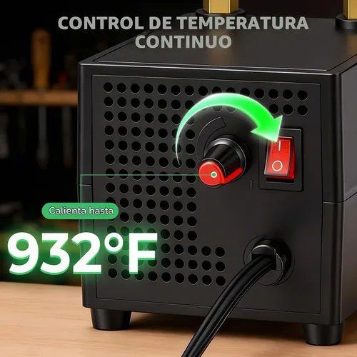Vista 4 de Cortador de cuerda de cuchillo caliente de 60 W, calentamiento