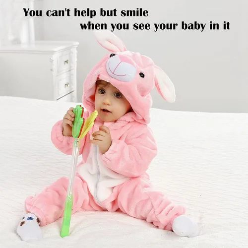 Vista 2 de Disfraz de bebé de Halloween para niños pequeños, rómper, mameluco para niños o niñas, ropa de animales, de 2 a 36 meses