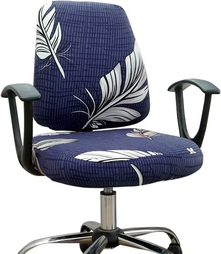 Vista 38 de Melaluxe Funda para silla de oficina de computadora, funda universal protectora y elástica para silla giratoria elástica