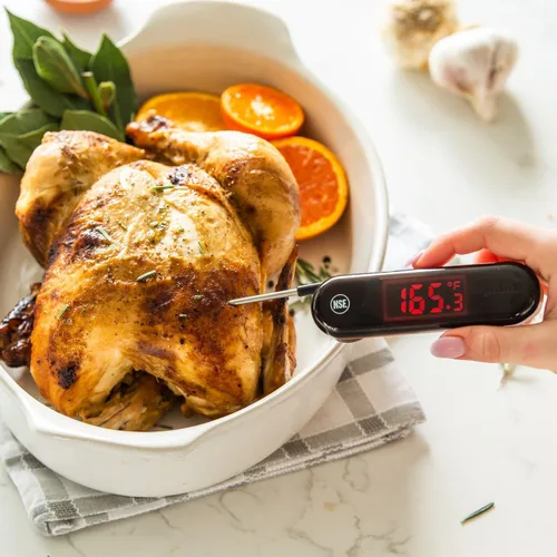 Vista 7 de GoodCook Termómetro digital táctil con pantalla LCD, lectura instantánea con sonda de acero inoxidable con imán integrado para un fácil