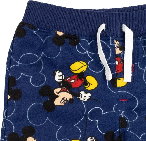 Vista 4 de Disney Mickey Mouse Donald Duck Goofy Fleece 2 Pack Shorts Toddler to Little Kid