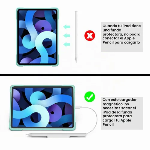 Vista 2 de MOGOOD Cable de carga para lápiz capacitivo, compatible con Apple Pencil de 2ª generación, solo cable de carga para lápiz capacitivo, ahorra batería