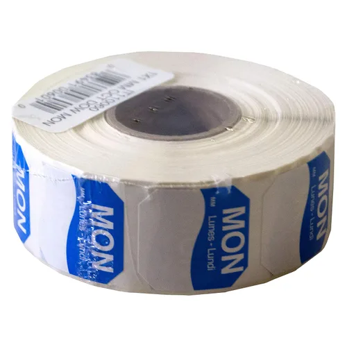 Vista 8 de DayMark Day of The Week - Etiqueta removible de 1" x 1", VIE (Paquete de 1000)