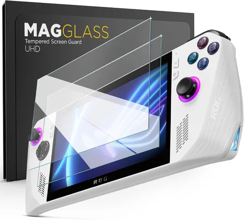 Vista 9 de magglass Protector de pantalla con bloqueo de luz azul para ASUS ROG Ally, protector de pantalla de vidrio templado de cobertura completa